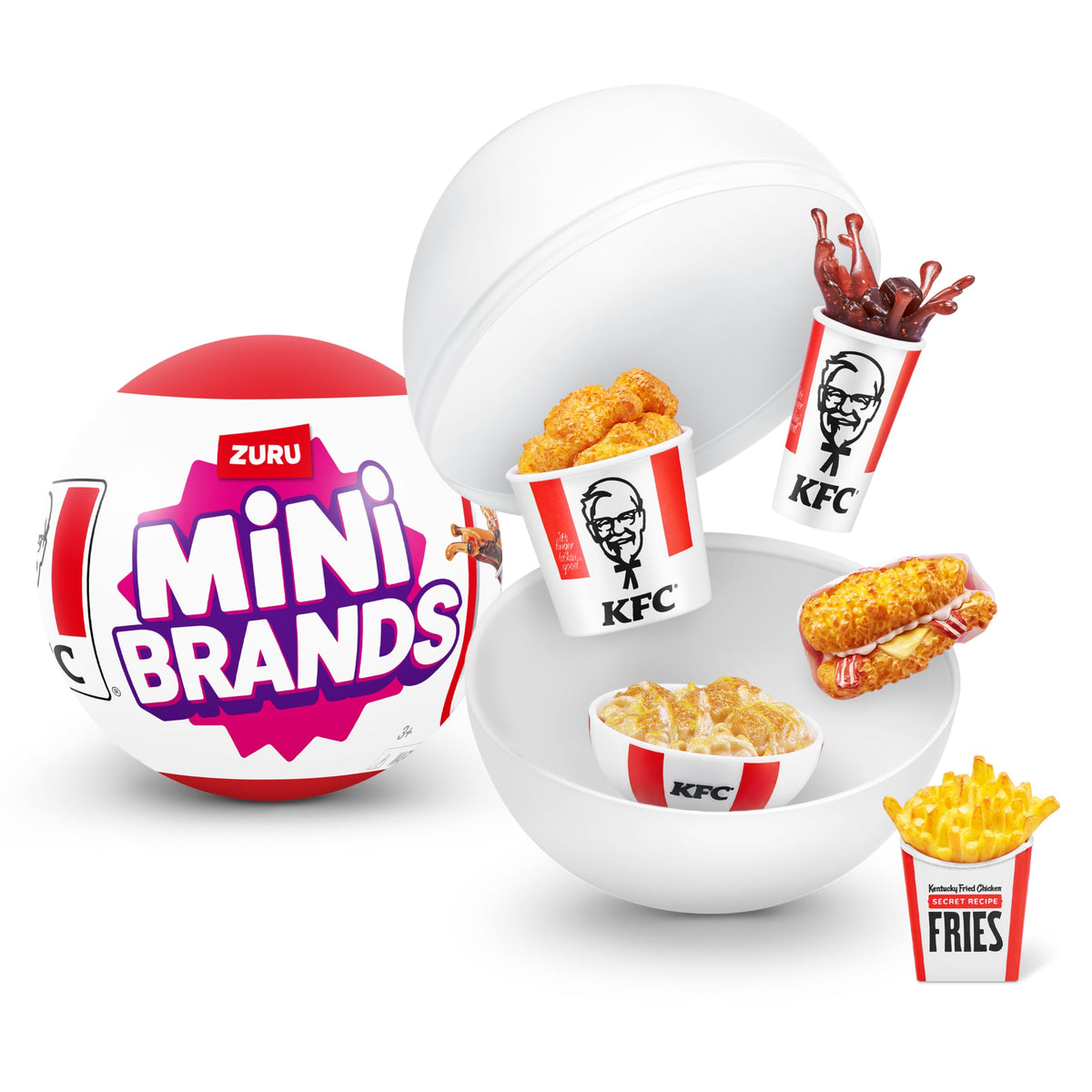 Mini Brands KFC Series 1 capsule unboxing reveals compact, collectible minis for display