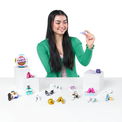 Mini Brands Sneakers Series 1 playset scene, imaginative display for toy collections
