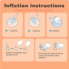 Mini-Dreams arm floaties easy to inflate via mouth valve