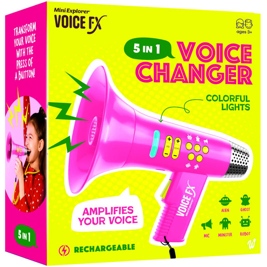 Mini Explorer Voice Changer in Alien mode for playful storytelling and fun.