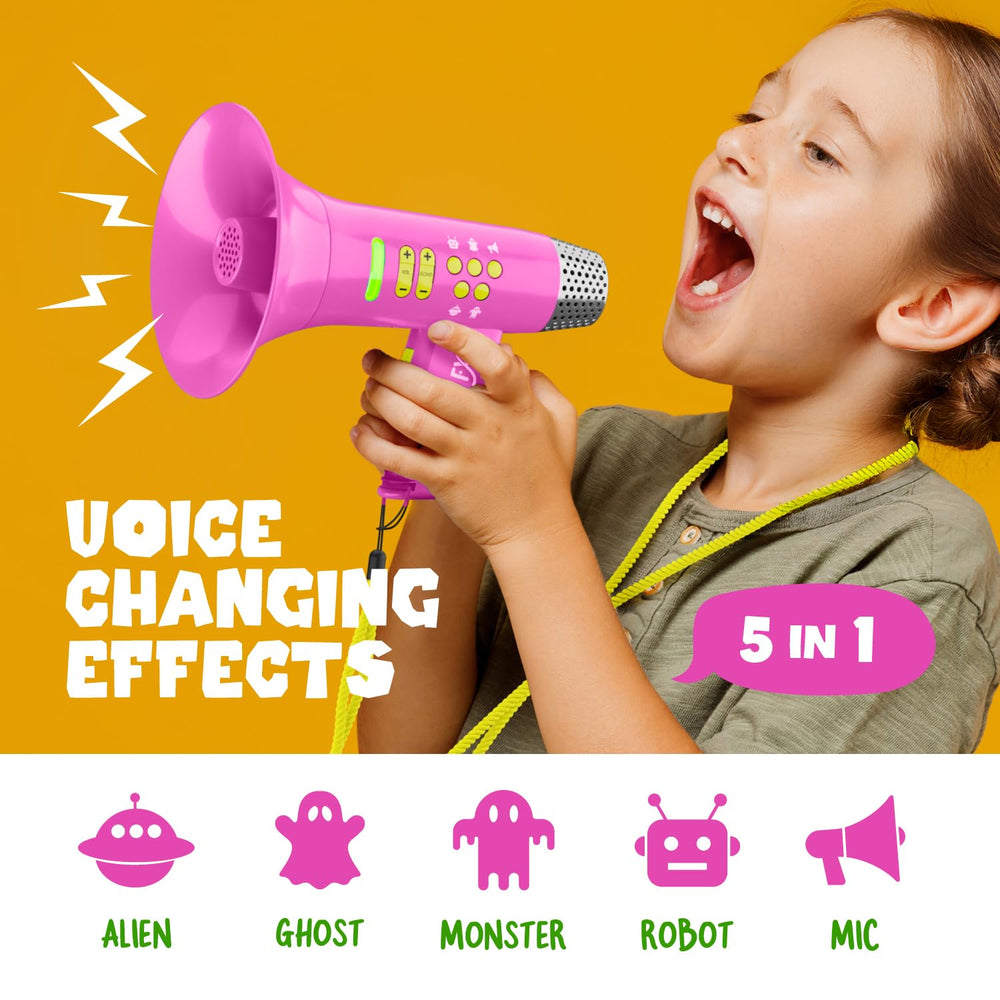 Mini Explorer Monster mode for imaginative performances and role-play.