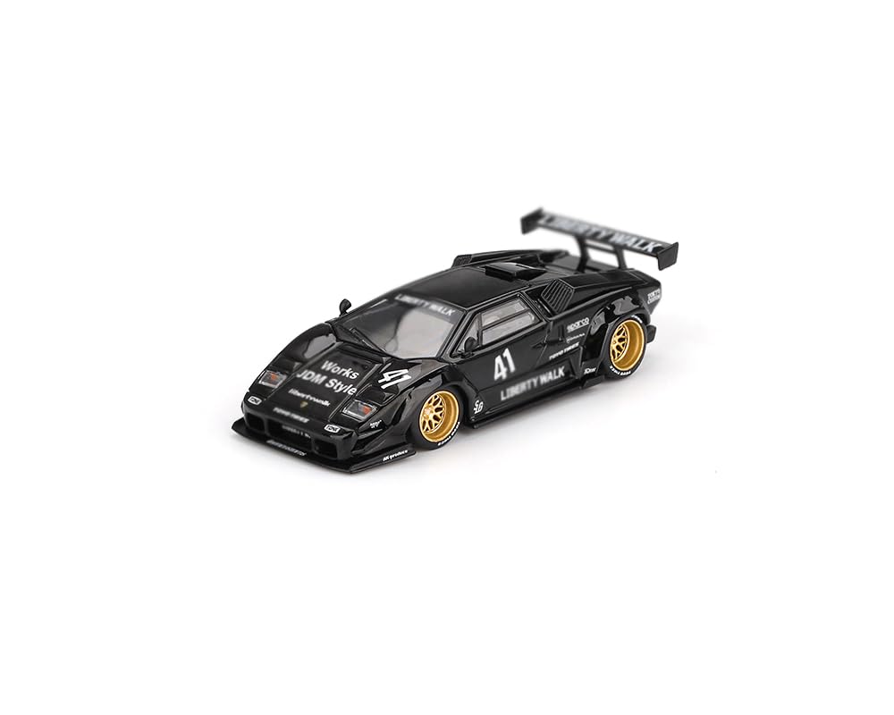 MINI GT Countach LB-WORKS #41 side view highlighting authentic scale detail for collectors