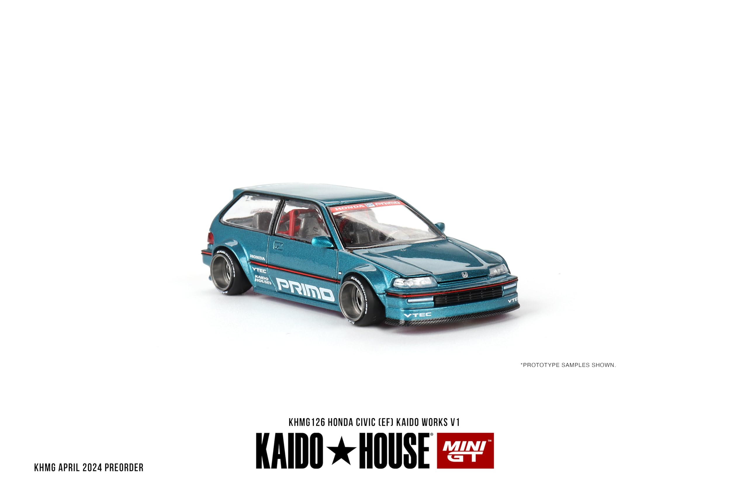 Mini GT Models Kaido V1 hood open engine detail for inspection