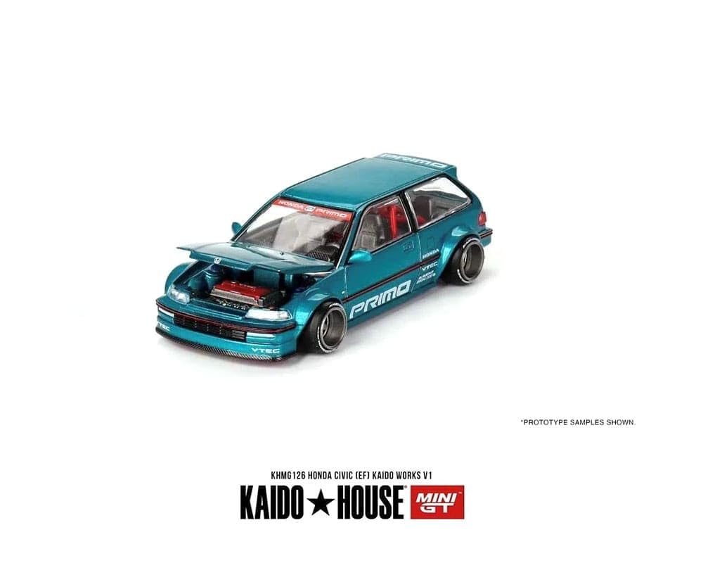 Mini GT Models Kaido V1 interior detail close-up for showcase