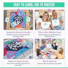 Mini Mahjer durable game board designed for long-lasting family sessions.