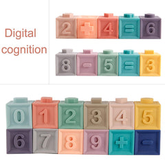 Mini Tudou blocks featuring Arabic numerals to support early counting.
