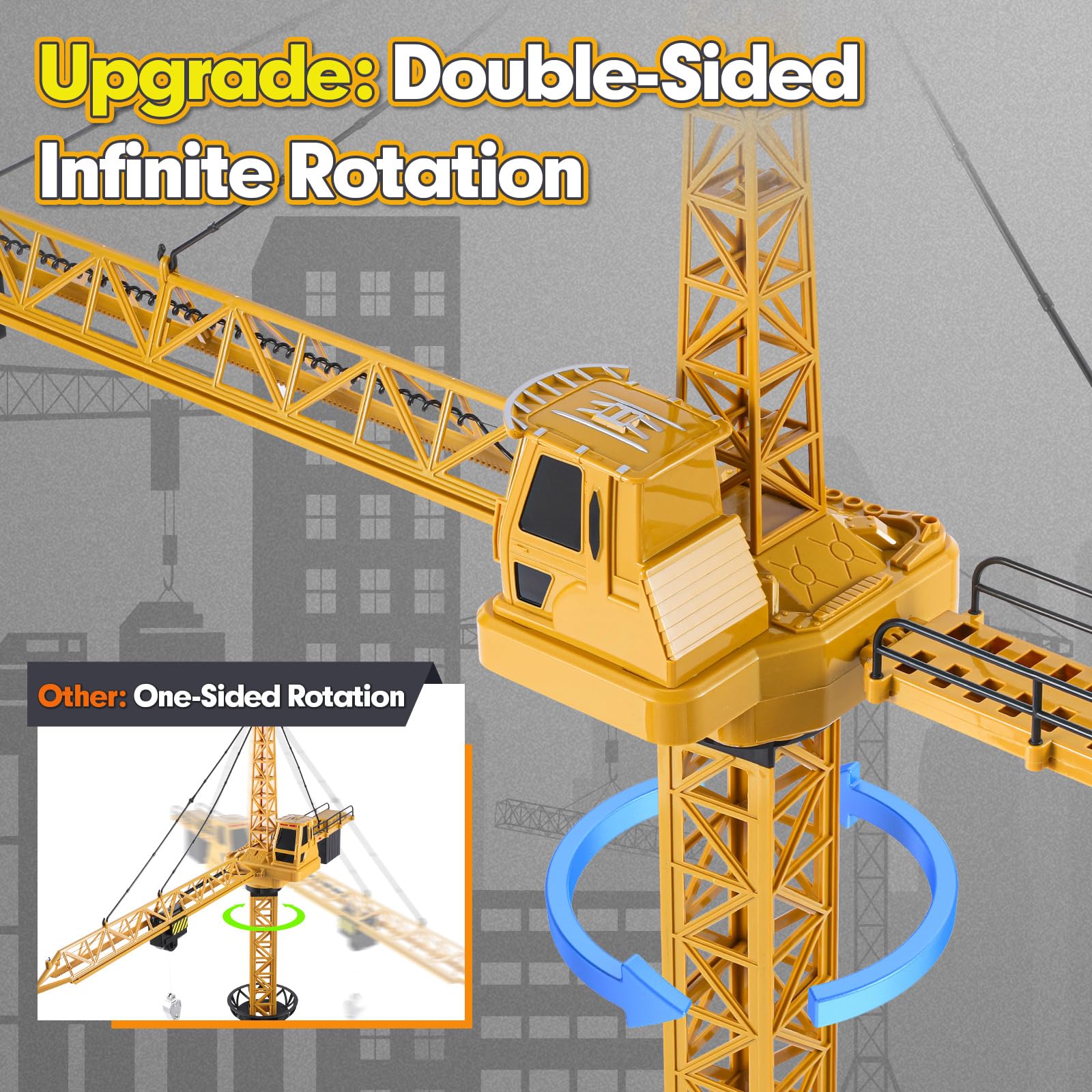 Mini Tudou crane base mount provides stable support during lifts