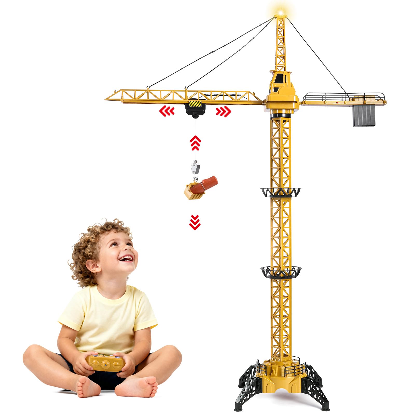 Mini Tudou crane box contents showing components and setup