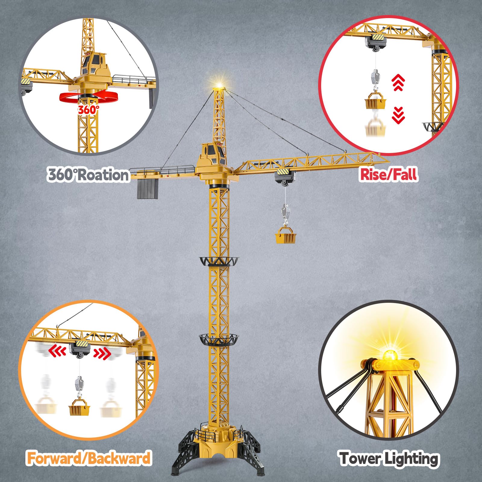 Mini Tudou crane adjustable bracket assembly enabling different heights