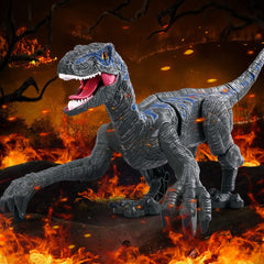 Mini Tudou remote-control dinosaur ready for forward and turn commands.