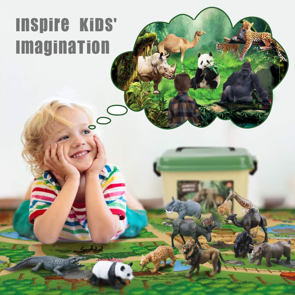 Mini Tudou cheetah safari figure captures swift jungle speed