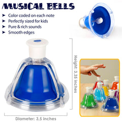MINIARTIS desk bells with storage case simplifies cleanup after practice.