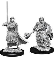 Nolzur’s Wave 8 Human Male Cleric front view, ready for tabletop painting