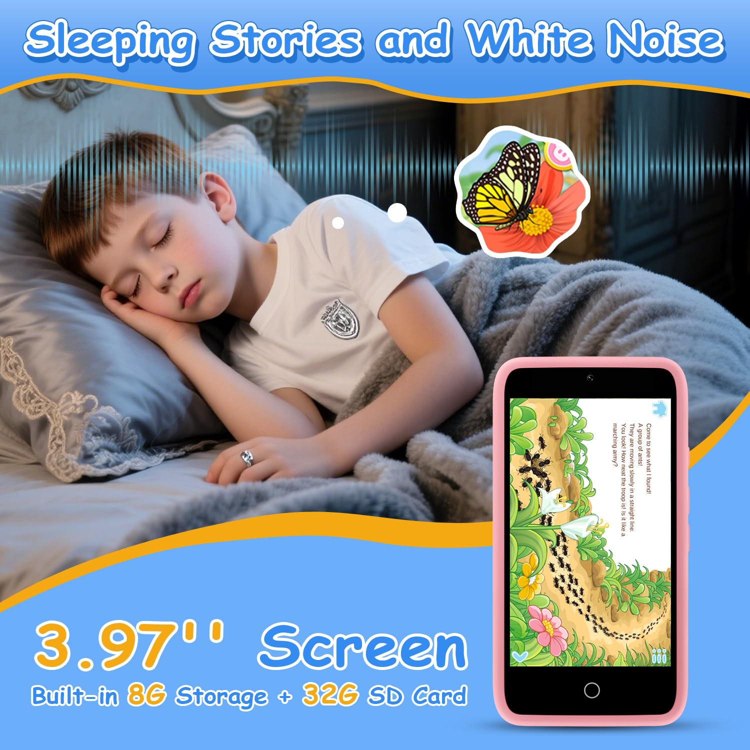 MINIBEAR compact 3.97 inch screen fits little hands