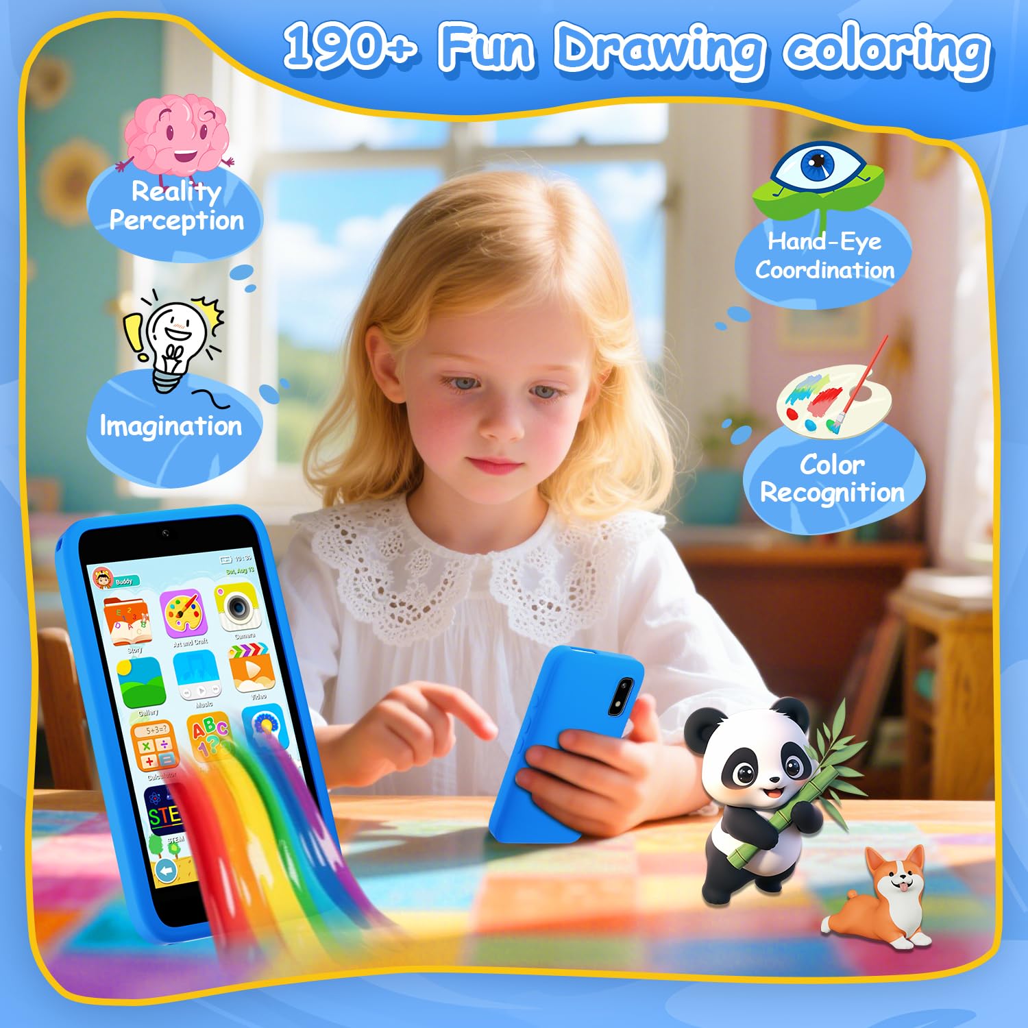 MINIBEAR Kids Smartphone stickers and frames boost creativity