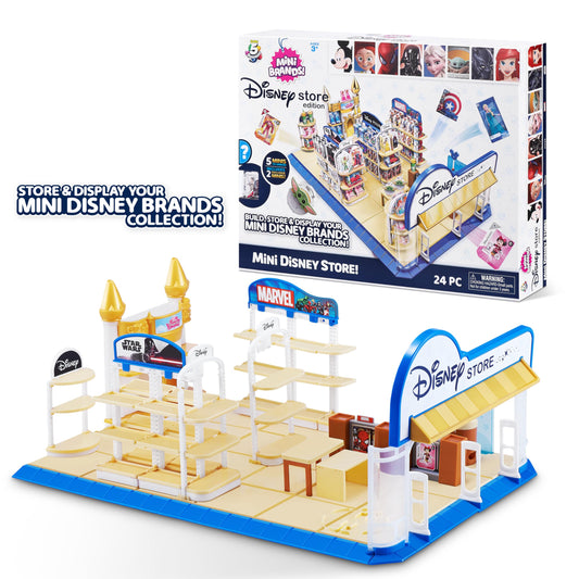 Mini Brands Disney Store shelves with baseplate ideal for organized display