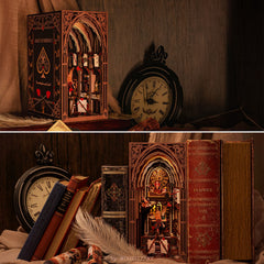Minicity Book Nook gift-ready decor adds whimsy to shelves.