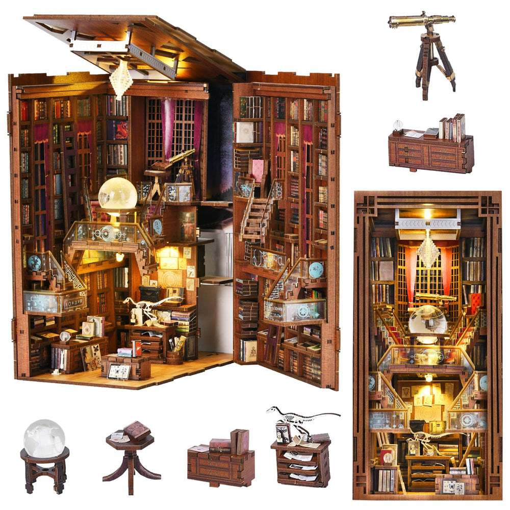 MiniCity Book Nook Kit assembly view for DIY enthusiasts and collectors