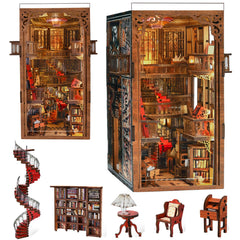 MiniCity Book Nook Kit cover image displays a compact library setup for shelf charm.