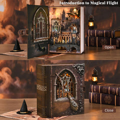 MiniCity Book Nook Kit close-up of premium wood texture