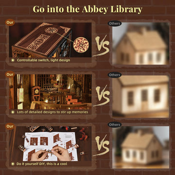 MiniCity Book Nook Kit emits warm LED ambience for cozy corners.
