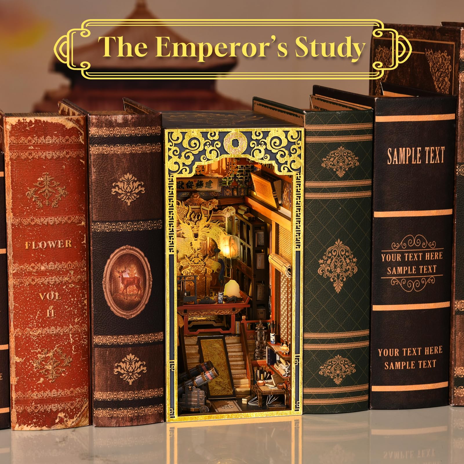 MiniCity deluxe-bookend-decor – a unique gift for art lovers.