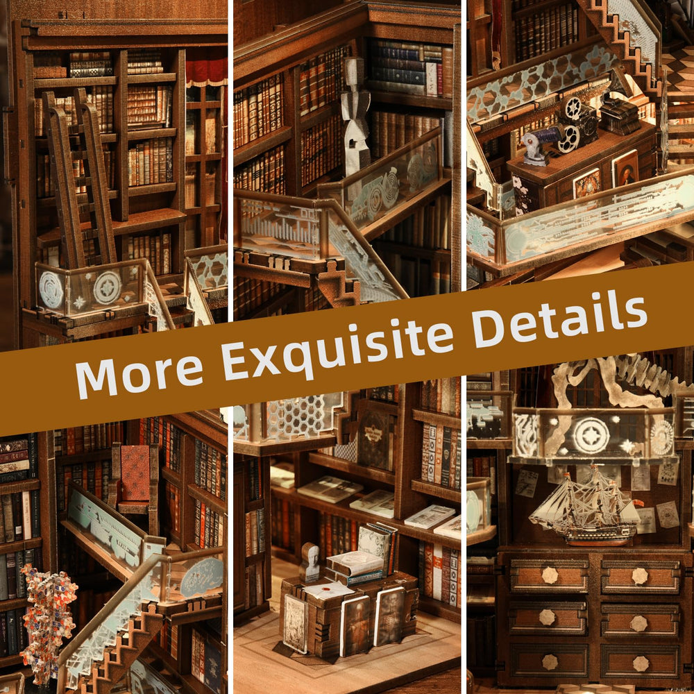 Minicity dust cover protects the miniature library during setup and display.