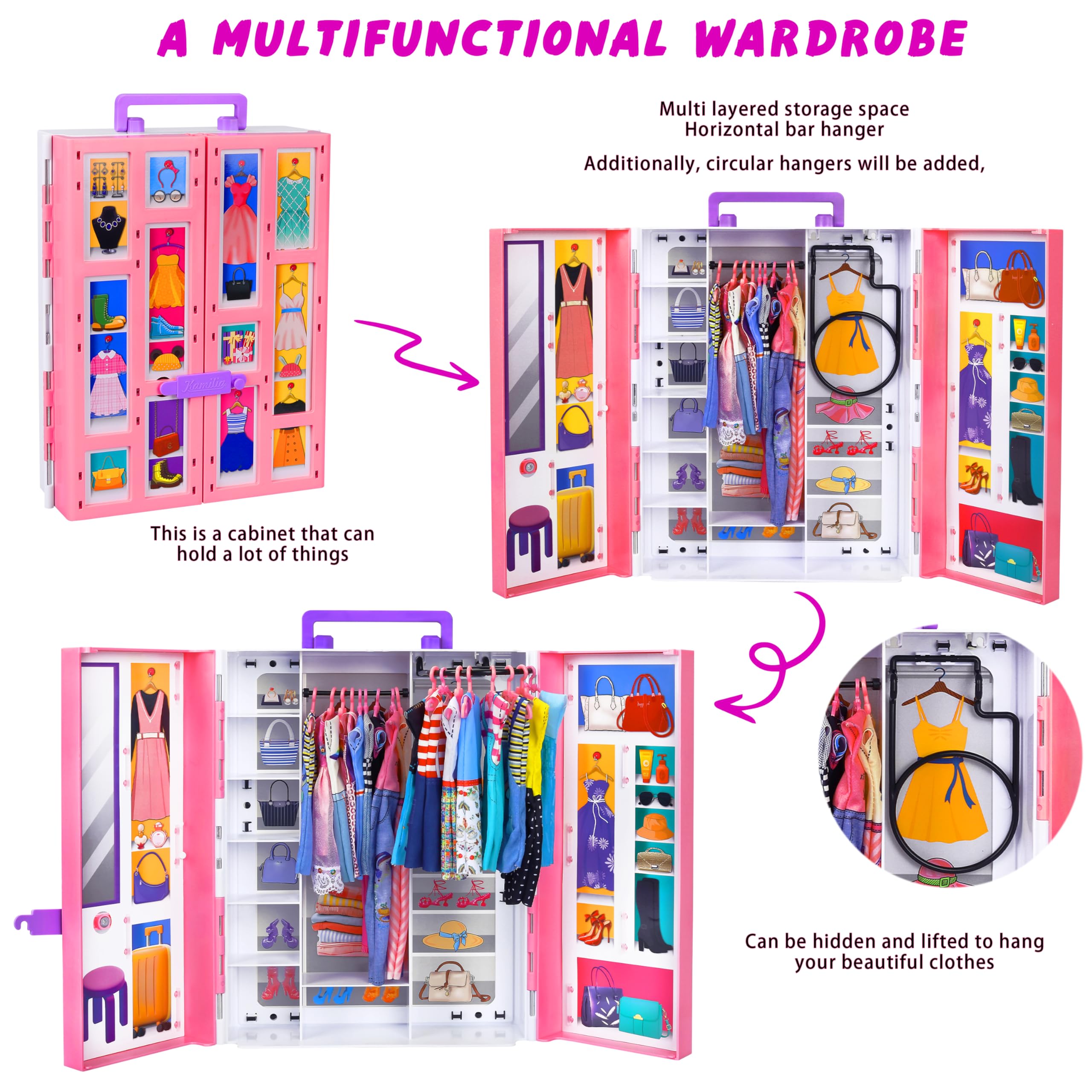 MINIFUN fashion dresses and outfits displayed for creative dress-up sessions.