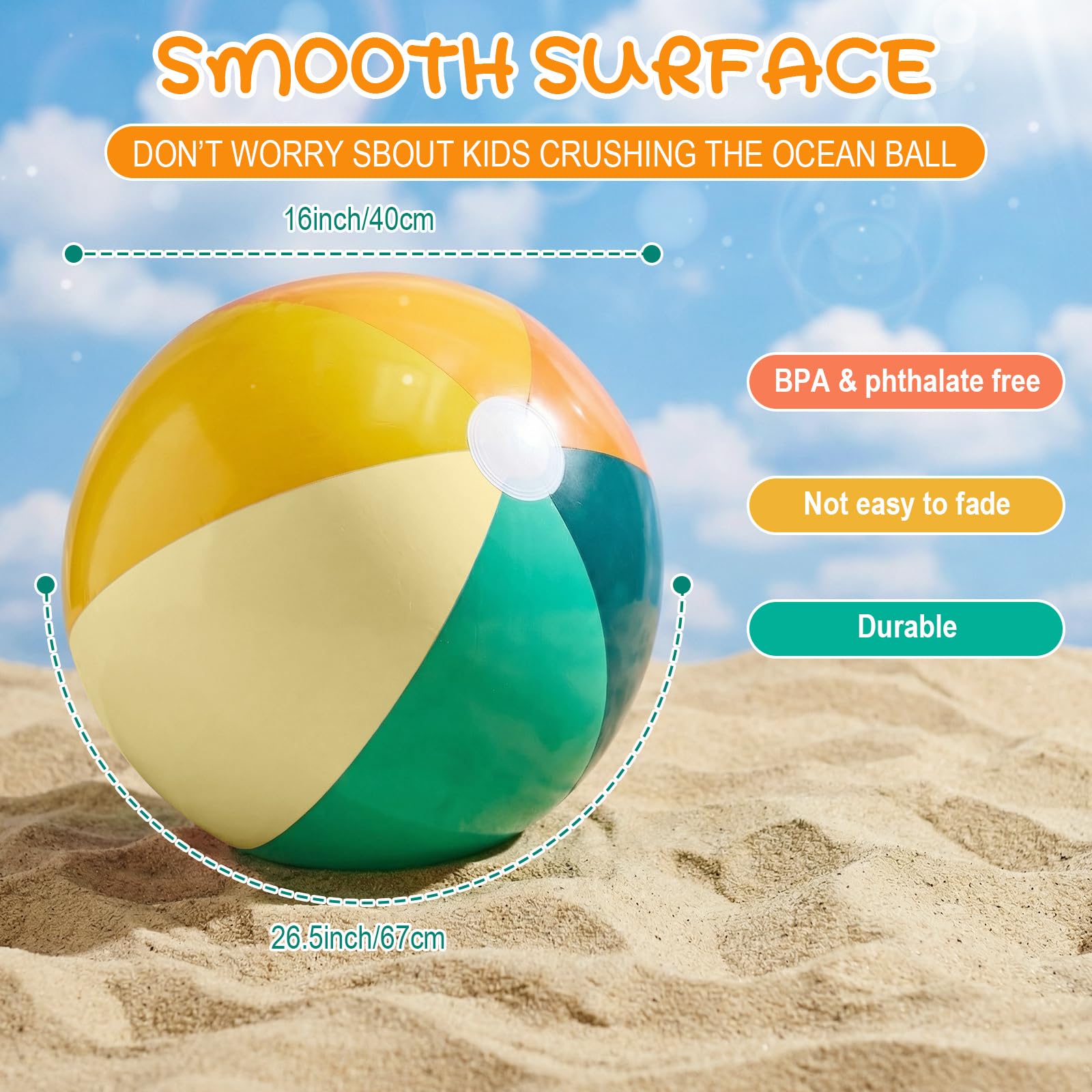 MiniInflat kid-friendly beach balls ideal for backyard play and water activities.