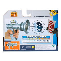 Minions Despicable Me 4 Mini Fart Blaster button press shows loud humor.