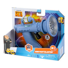 Minions Despicable Me 4 Mini Fart Blaster side view, compact and portable.