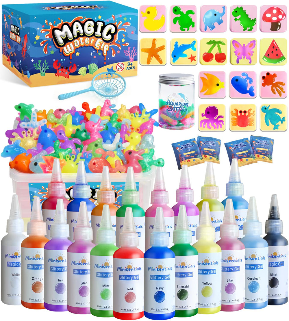 MINISENTIALS Magic Water Elf Bottle for engaging sensory play and creative water-pet experiments.