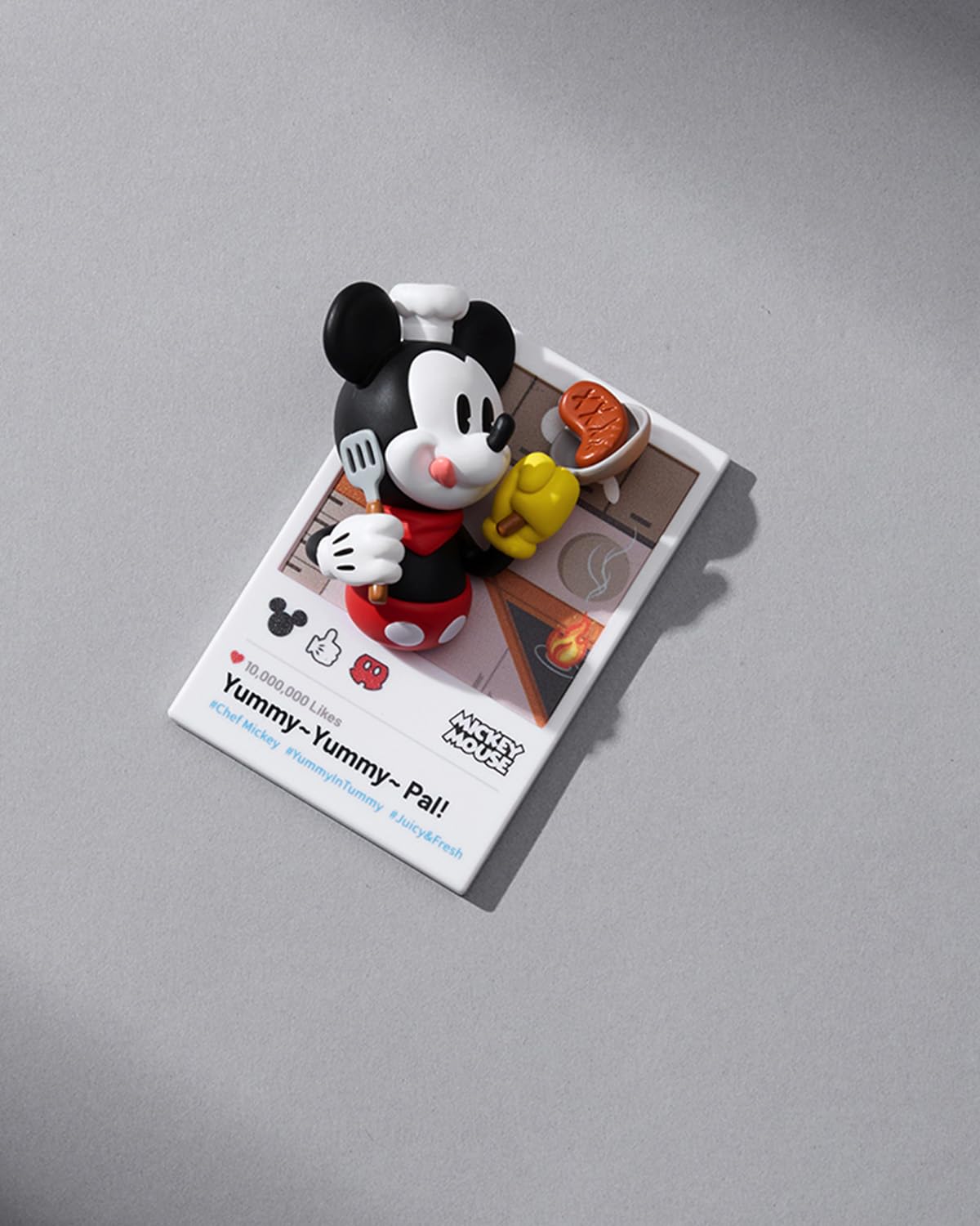 MINISO Disney Mickey Background Card magnet; enhances themed character displays.