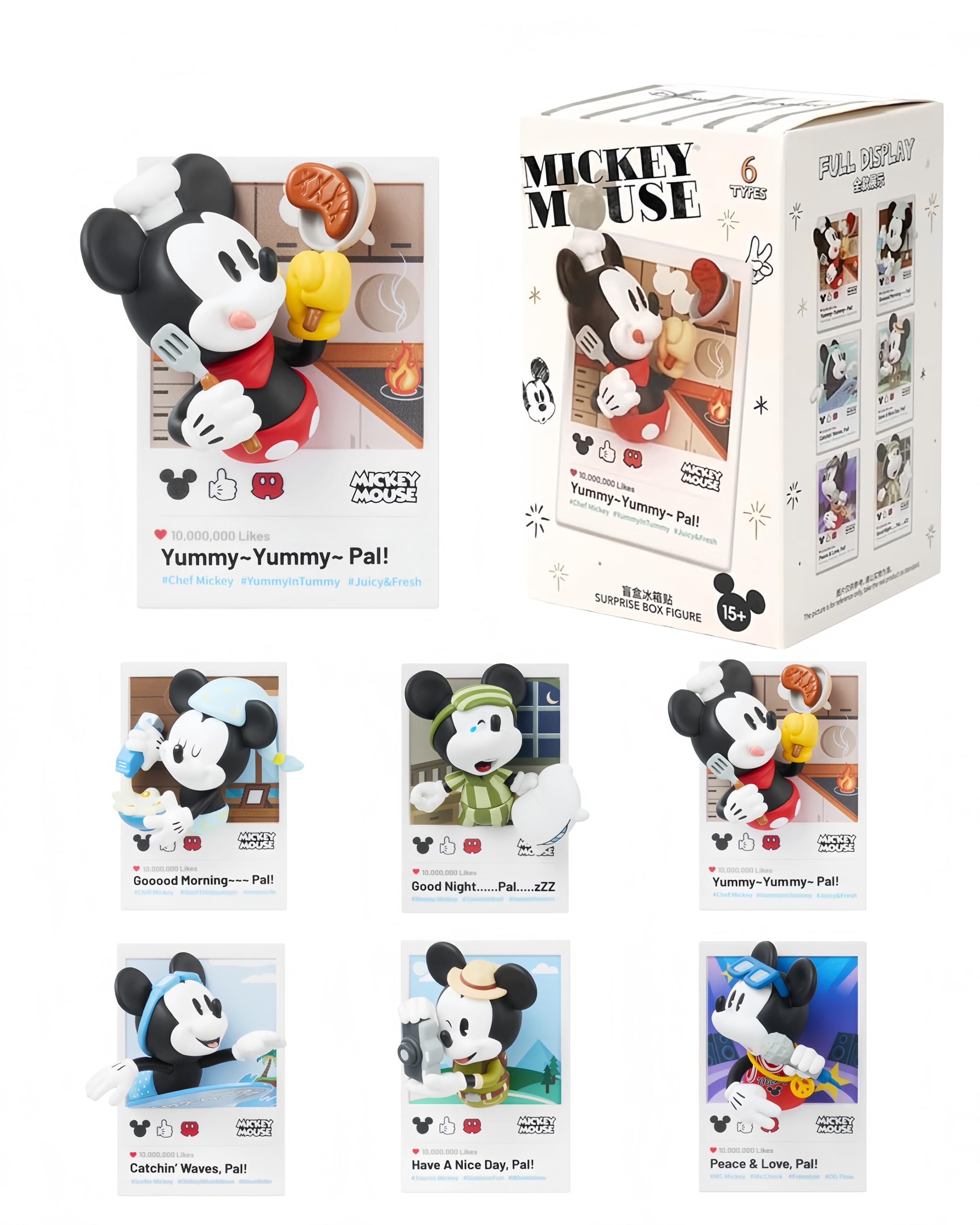 MINISO Disney Mickey Chef magnet; cheerful fridge decor with reliable grip.