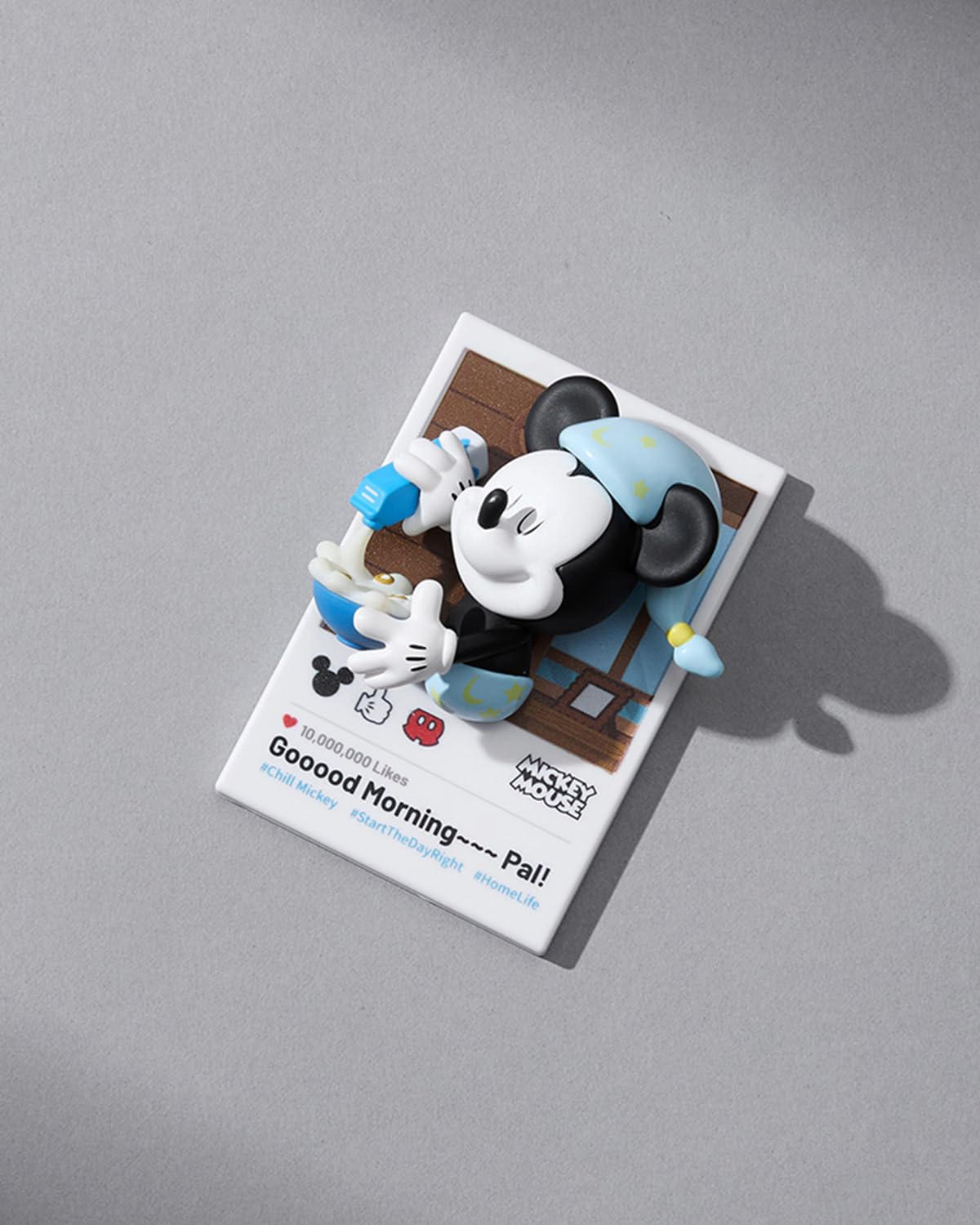 MINISO Disney Mickey Magnetic Base; easy rotate on metal surfaces.