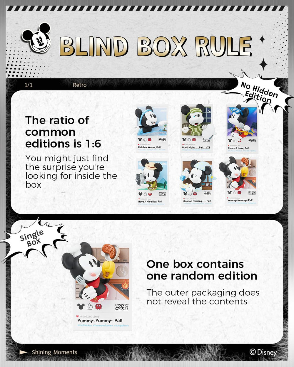 MINISO Disney Mickey Rock Star magnet; bold display for desks and fridges.