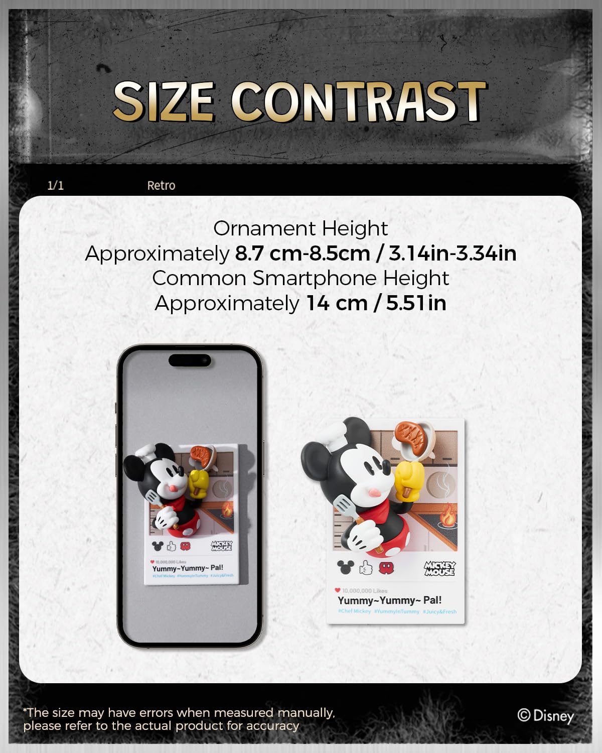 MINISO Disney Mickey Surfs Up magnet; inspires fun on metal surfaces.
