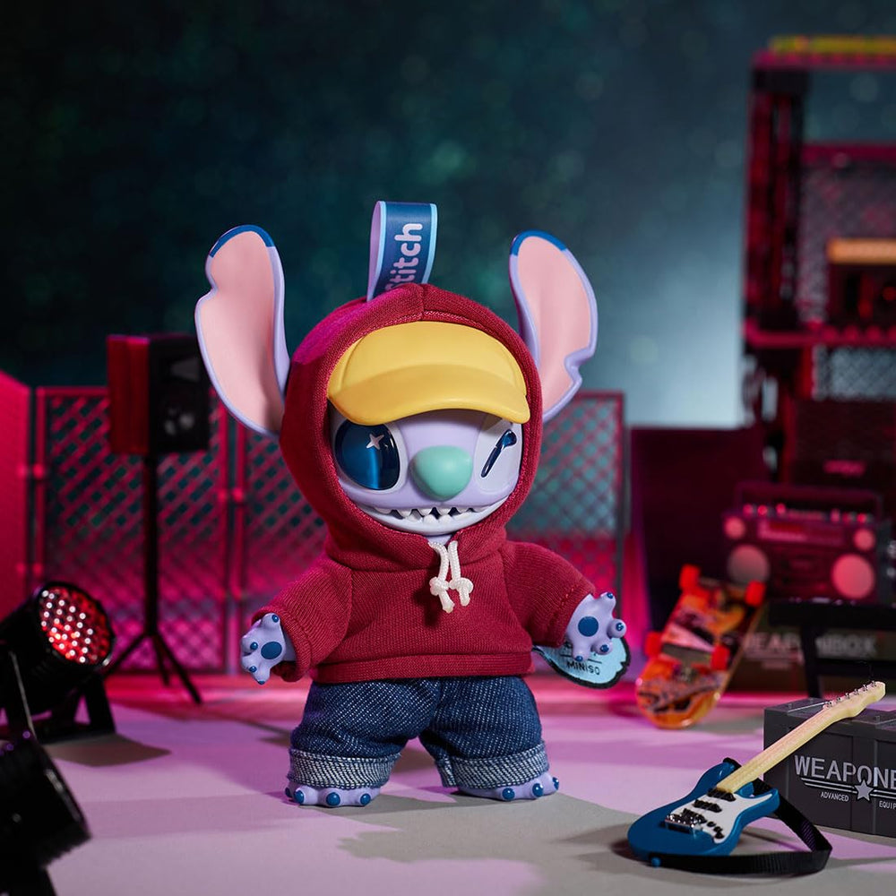 MINISO Stitch GenZ Street home decor figure boosts shelves with retro vibes