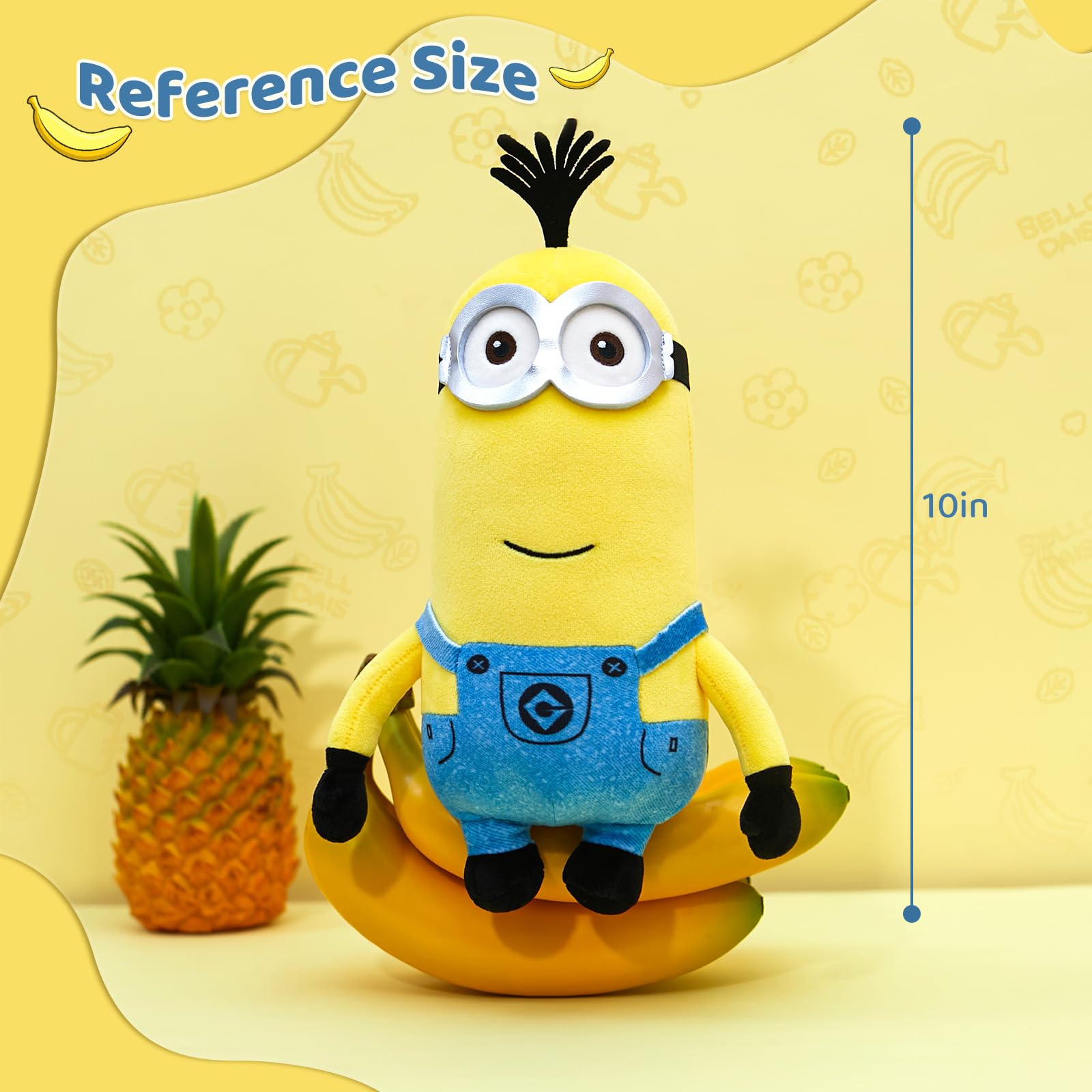MINISO Kevin Minions plush, sleeping pillow use for cozy naps.