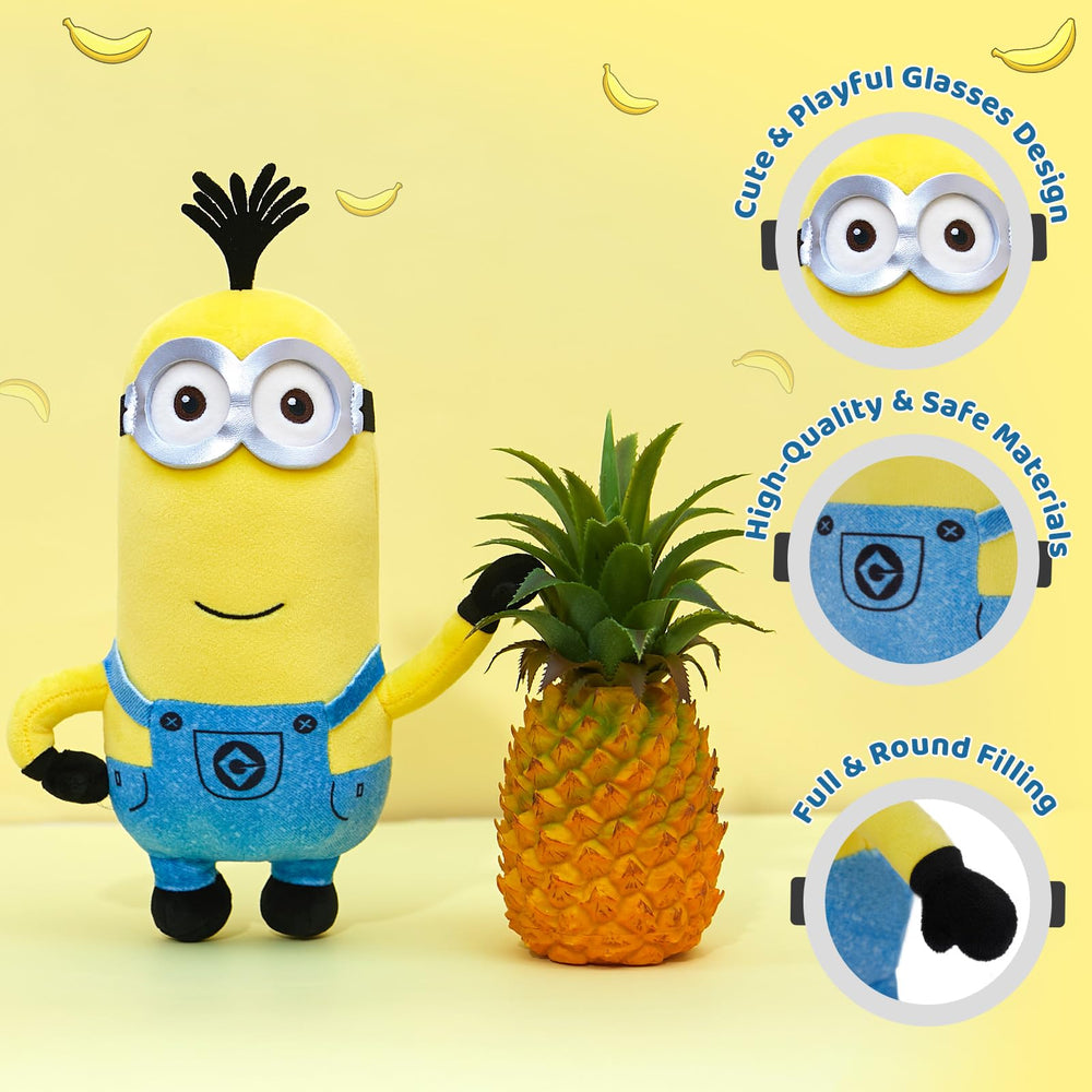 MINISO Kevin Minions plush, travel buddy for car rides and trips.