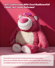 MINISO Lotso white tummy detail highlights authentic character design.