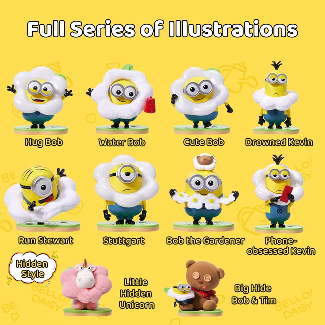 MINISO Minions flower garden figure in a playful garden scene