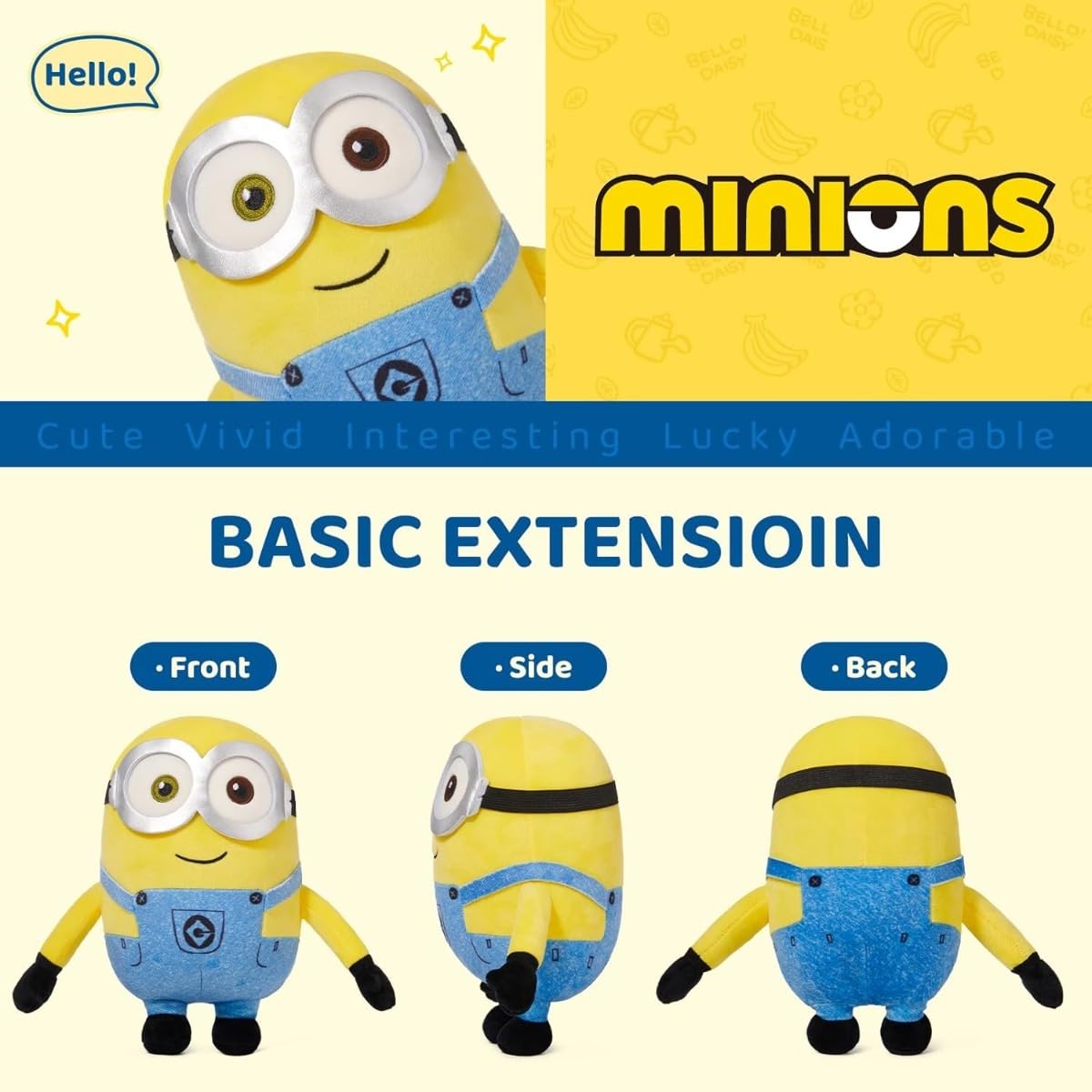 MINISO Minions plush doubles as a decorative pillow for naps.