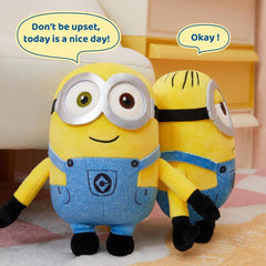 MINISO Minions plush kawaii design, unisex appeal for all ages.