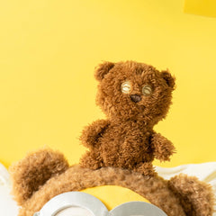 MINISO Minions plush toy doubles as a playful bedtime companion.