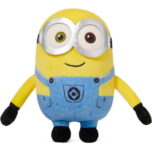 MINISO Minions plush yellow body, soft cuddle friend for kids.