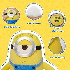MINISO Stuart Minions plush 9-inch size fits tiny hands.