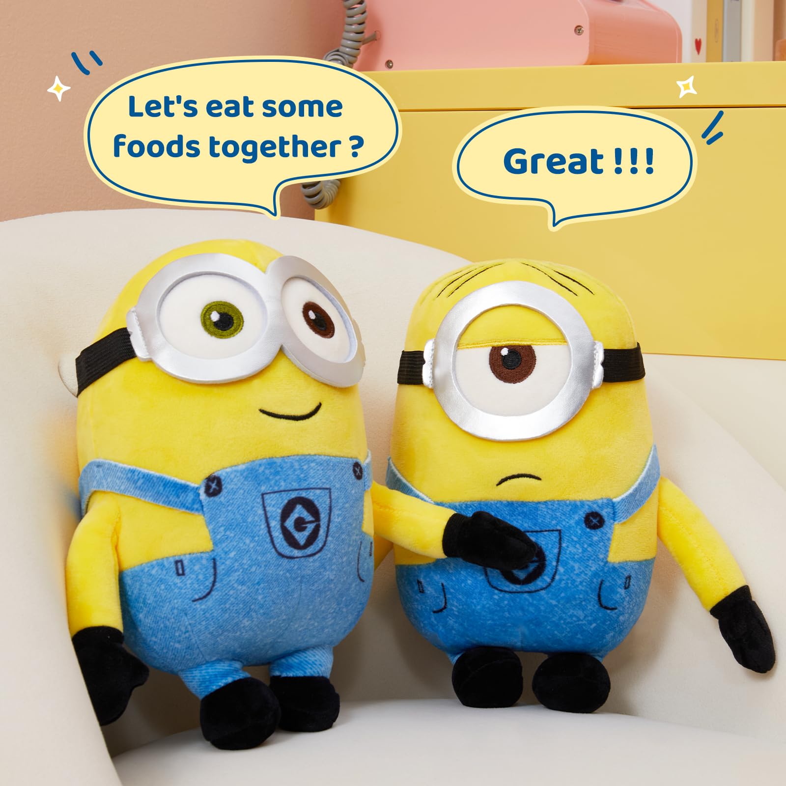 MINISO Stuart Minions plush gift idea for kids.