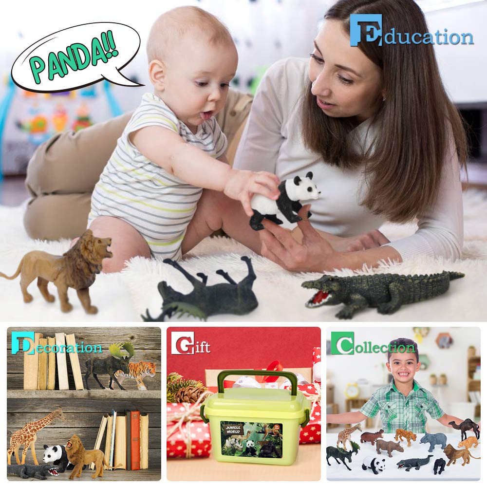 Mini Tudou cheetah figure supports fast-paced jungle games