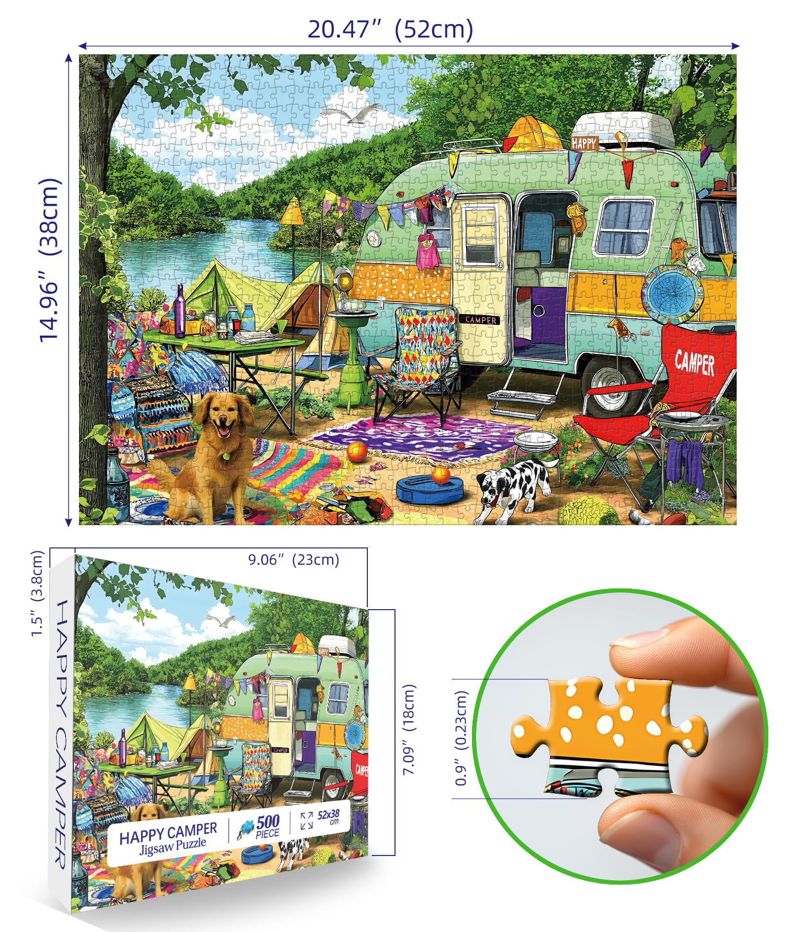 MINIWAN 500-piece puzzle close-up showing precise interlocks for smooth assembly